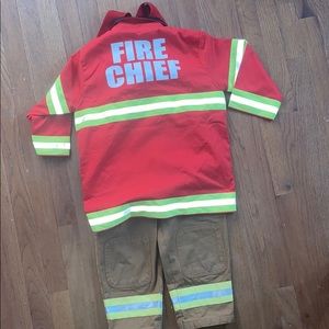 Kids real firefighters Halloween Costume dress up